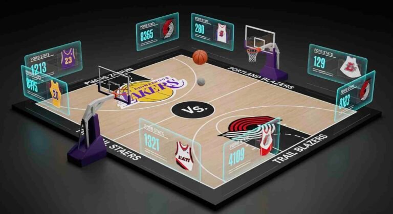 lakers vs portland trail blazers match player stats