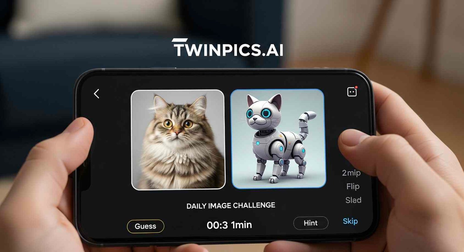 ai game twinpics.ai daily image challenge