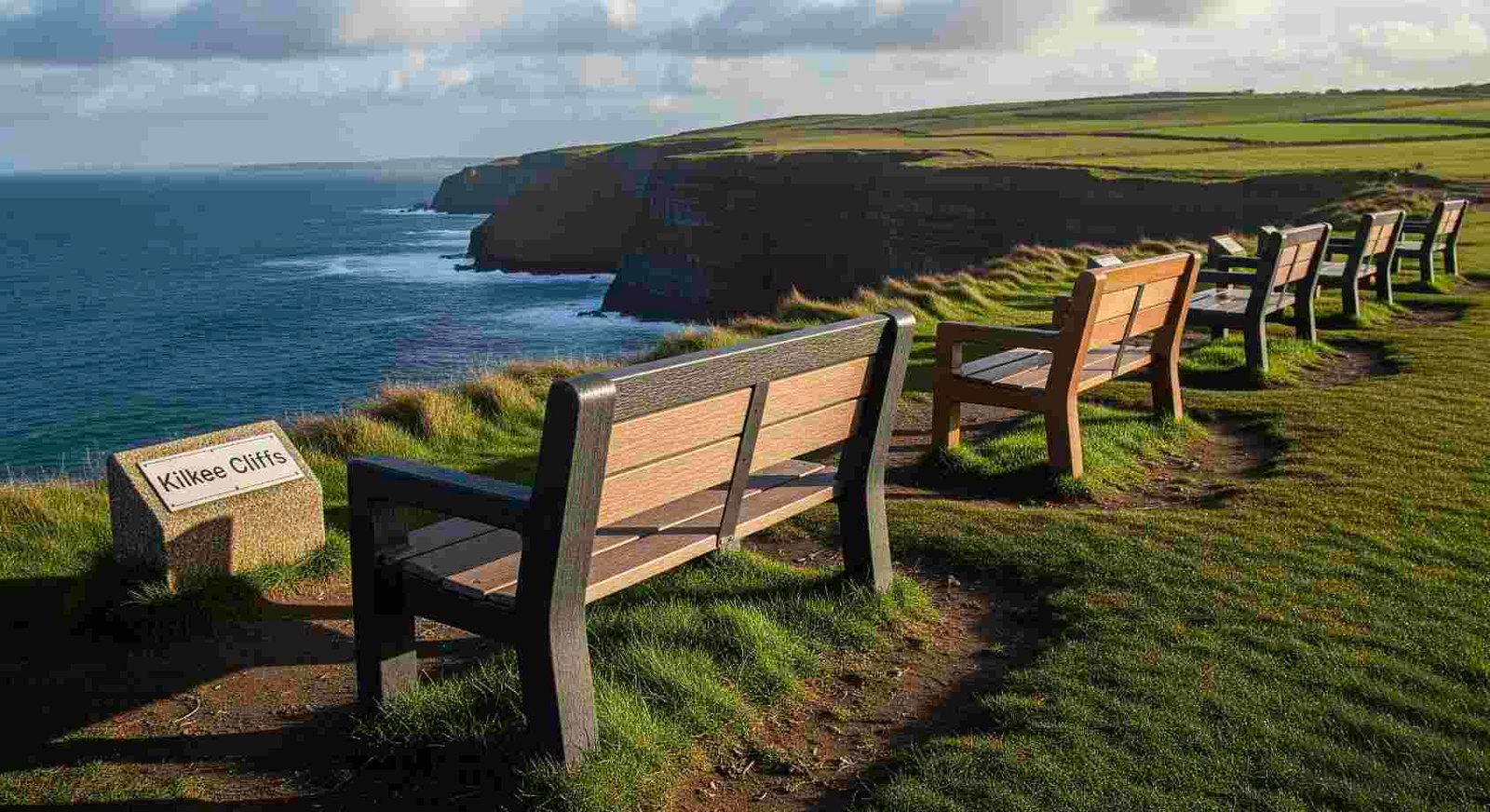 kilkee benches replaced plastic