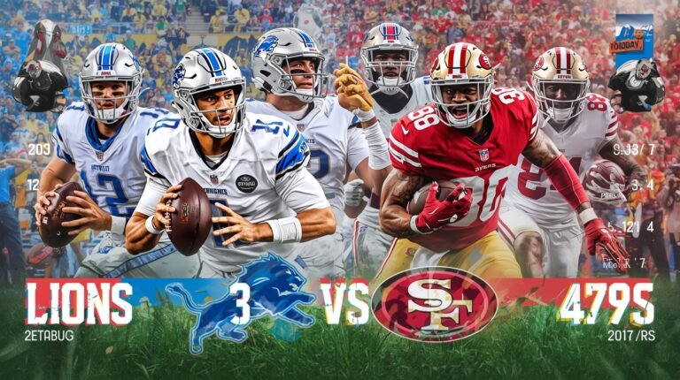 detroit lions vs 49ers match player stats