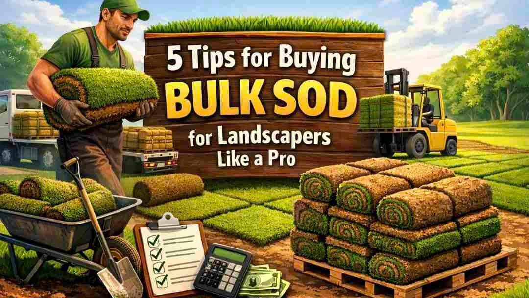 Bulk sod for landscapers