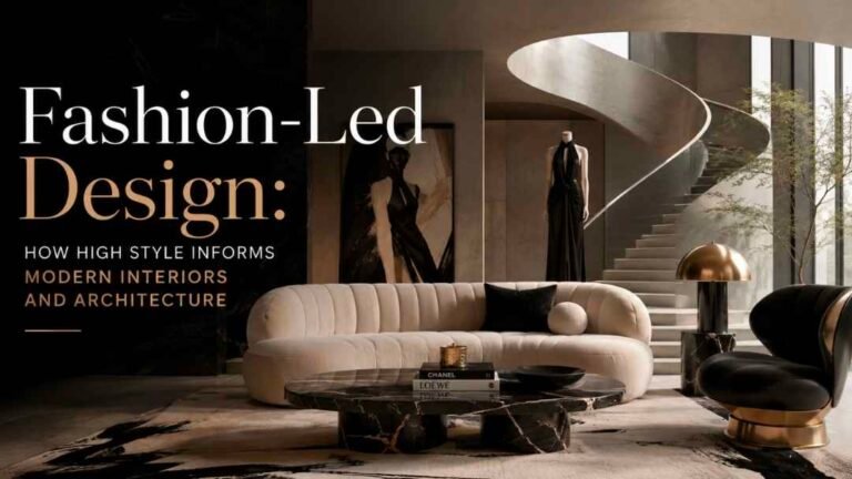 Fashion-Led Design: How High Style Informs Modern Interiors and Architecture 1 Interiors